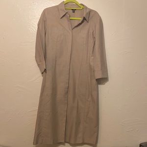 Calvin Klein snap button shirt dress